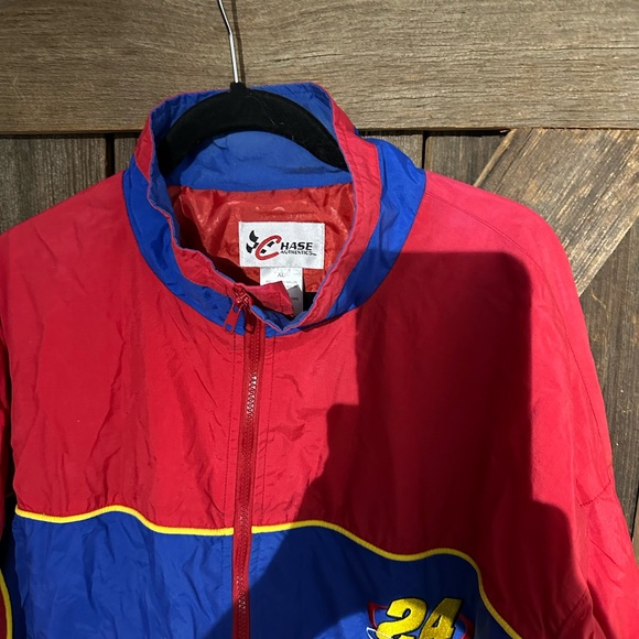 NASCAR (Chase) - Red & Blue Jeff Gordon #20 Jacket 1990s Vintage X-Large - Picture 4 of 8